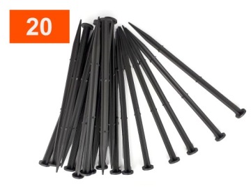 Бордюр садового газона частокол 10 м + АНКЕРЫ 50 шт.