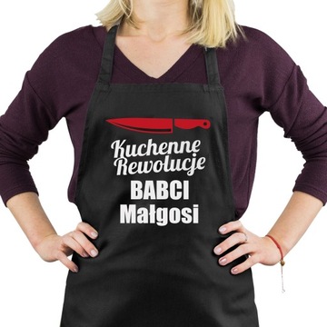 FARTUCH KUCHENNY DAMSKI NADRUK PREZENT NA Dzień babci