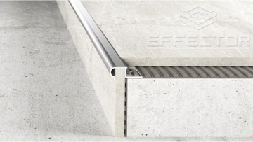 ЭФФЕКТОР Серебряный лестничный уголок А81, длина 240см