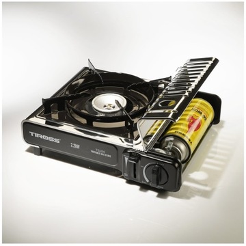 ТУРИСТИЧЕСКАЯ ГАЗОВАЯ ПЛИТА, нержавеющая сталь TIROSS TS265 КОРПУС 4x КАРТРИДЖА