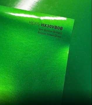 ГЕКСИС! Фольга BOSTON GREEN GLOSS 152x50см ЗЕЛЕНАЯ