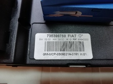 FIAT CROMA II 05- PANEL ŘÍZENÍ 735398759