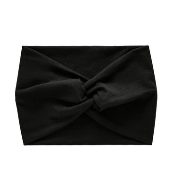 Simple Soild Color Twisted Extra Large Thick Wide Headbands Elastic Turban
