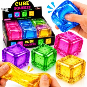 ICE CUBE сквіш антистрес NICE CUBE кубик льоду для дітей 3 шт.