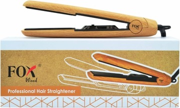 FOX Wood Profesjonalna Ceramiczna Prostownica do Włosów