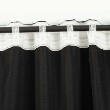 Гардина Декория BASIC на ленте 140х300, черный