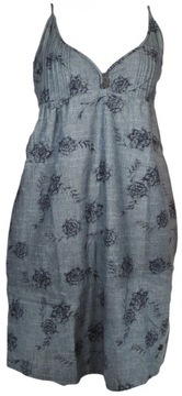 LEE sukienka MOONLIGHT navy TRAPPY DRESS _36 M