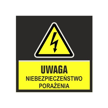 Mata podłogowa UWAGA NIEBEZPIECZEŃSTWO PORAŻENIA