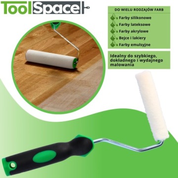 ВЕЛЮРНЫЙ ВАЛИК ДЛЯ ПОКРАСКИ ВЕЛЮР ДЛЯ НИТРО 11см 10шт + ручка ПАРКЕТНЫЕ ЛАМПЫ