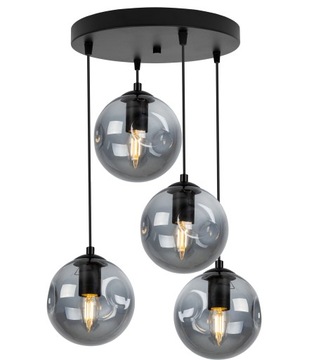 LAMPA WISZĄCA NOWOCZESNA ELEGANCKA SZKLANY KLOSZ