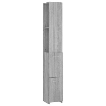 Szafka łazienkowa, szary dąb sonoma, 25x25x170 c