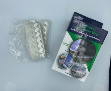 2x Taśma uszczelka SILIKONOWA uszczelniająca do DRZWI OKIEN na zimno 3M