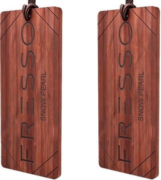 2x Fresso Snow Pearl Drewniana ZAWIESZKA ZAPACHOWA