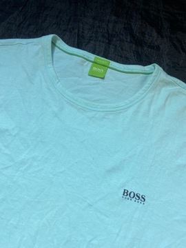 Hugo Boss GREEN ORYGINALNY seledynowy T SHIRT XXL