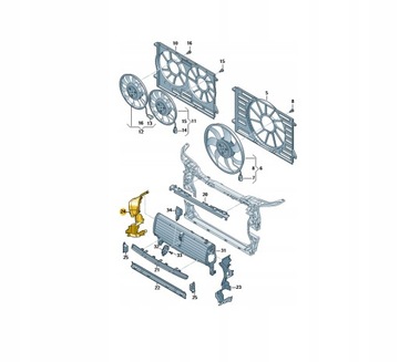 Nowa Oryginalna KIEROWNICA POWIETRZA AUDI Q5 SQ5 PRAWA 80A121674BE