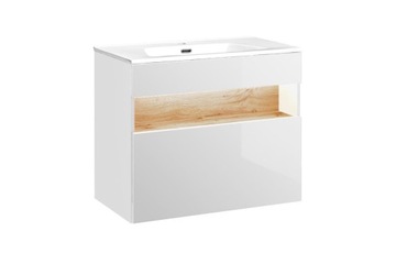 Szafka z umywalką 80 cm Bahama White