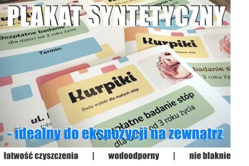Плакат А3 - синтетическая бумага 160г - ВОДОНЕПРОНИЦАЕМЫЙ - 5 шт.