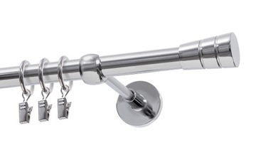 Karnisz pojedynczy Ø19 mm chrom 340 cm