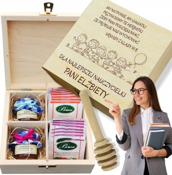 PREZENT DLA NAUCZYCIELA PIĘKNY ZESTAW na koniec zakończenie roku GRATIS!