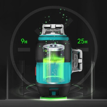 САМОВЫРАВНИВАЮЩИЙСЯ ЛАЗЕРНЫЙ УРОВЕНЬ 360° GREEN CROSS LASER + кронштейн 25 м