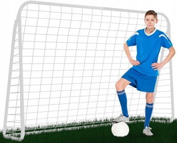 DUŻA BRAMKA PIŁKARSKA METALOWA TRENINGOWA 213CM