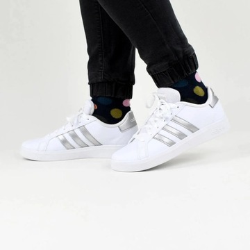 Buty damskie młodzieżowe sportowe białe adidas GRAND COURT 2 GW6506 38 2/3