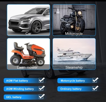 ТЕСТЕР АККУМУЛЯТОРА 6 В 12 В Bluetooth 5.0, польский