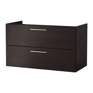 IKEA GODMORGON Szafka pod umywalkę, 100X58,czarny