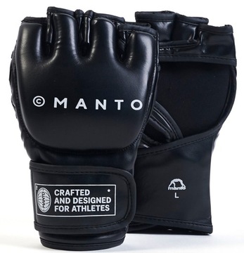 Manto RĘKAWICE MMA Impact czarne 4 oz - rozm. XL