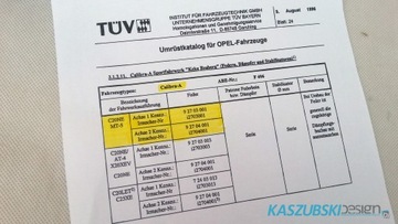 Пружины Opel Calibra A Irmscher C20NE MT-5