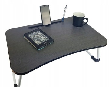 Składany stolik drewniany pod laptopa tablet
