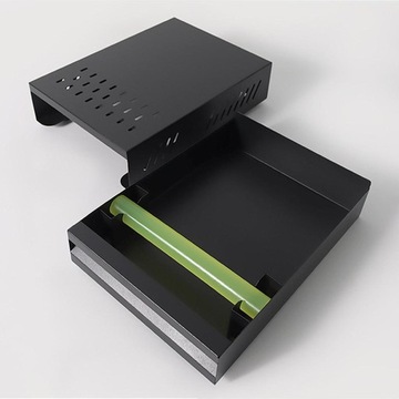 Нок-бокс для кофе с ящиком черный