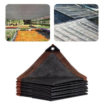 Czarna tkanina chroniąca przed słońcem, składana, trwała, z filtrem przeciwsłonecznym, 3mx4m