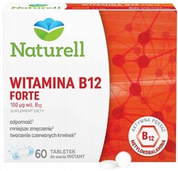 Witamina B12 Forte NATURELL 60 tabletek