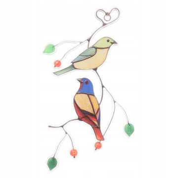 Bird Suncatcher barwione aluminiowe okno wisiorek