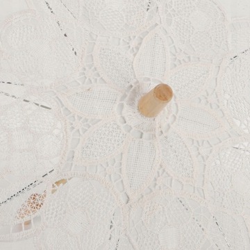 ЗОНТ СОЛНЕЧНЫЙ С КРУЖЕВНОЙ ВЫШИВКОЙ 61СМ