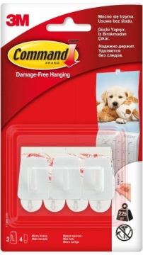 3M COMMAND 3szt Małych Haczyków 0,225kg 17066CEE