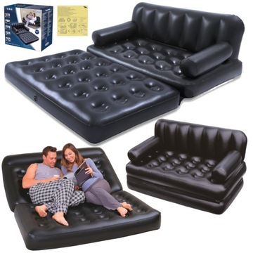 Bestway 75054 Dmuchana Rozkładana Sofa Materac Kanapa Dwuosobowa Leżanka