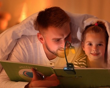 USB-лампа для чтения книг, ночник с зажимом, для здоровья глаз, 9 светодиодов