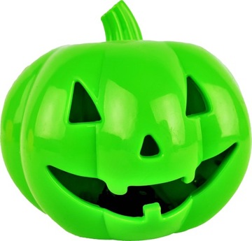 DYNIA ZIELONA ŚWIECĄCA LED HALLOWEEN LAMPKA OZDOBA NA BATERIE DEKORACYJNA