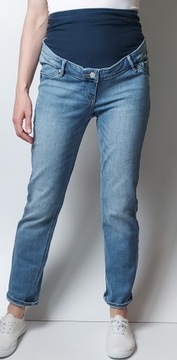 H&M MAMA_jeansy ciążowe Straight Ankle_S L32