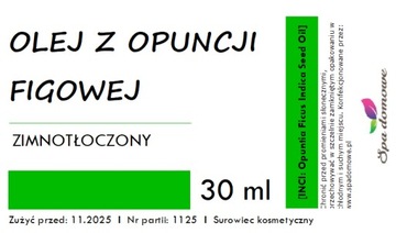 OLEJ Z OPUNCJI FIGOWEJ 30ml zimnotłoczony pipeta