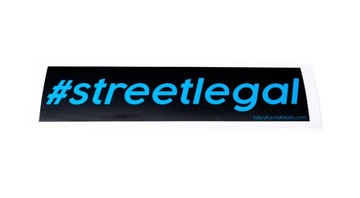 Naklejka SLAP #streetlegal Niebieska VW Audi BMW