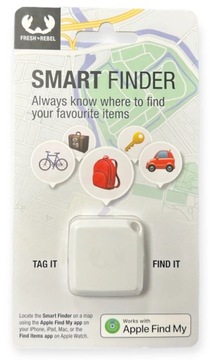 КЛЮЧЕВОЙ ЛОКАТОР GPS SMART Bluetooth FINDER AirTag Apple My Find белый