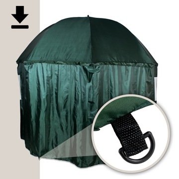 БОЛЬШОЙ ЗОНТ ДЛЯ РЫБАЛКИ 240 см ВОДОНЕПРОНИЦАЕМАЯ палатка С СТОРОНАМИ для рыбалки ЗОНТИК