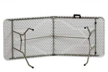 СКЛАДНОЙ САДОВЫЙ СТОЛИК ДЛЯ КЕЙТЕРИНГА 180x74см белый ECO PREMIUM