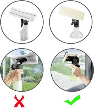 Подходит для салфетки для мытья окон Karcher WV2WV5.