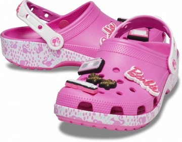 Damskie Buty Chodaki Klapki Crocs Classic Barbie 208817 Clog 38-39