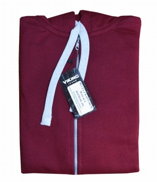 DUŻA BLUZA MĘSKA Z KAPTUREM VIKING BORDO ROZM.6XL