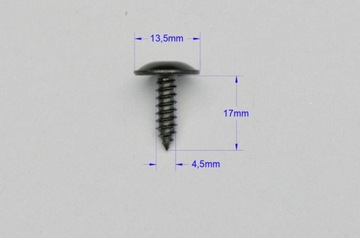 100 ВИНТ КРЕПЛЕННЫЙ TORX КРЫШКА ДЛЯ КРЫШЕК КОЛЕСНОЙ АРКИ НАКЛАДКА БАМПЕРА 4,8x16